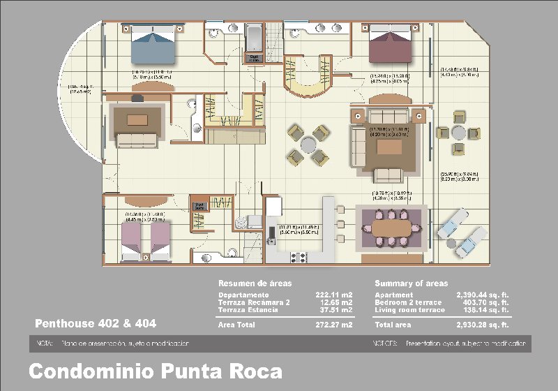 Floor Plan for Seamless Ocean Views !